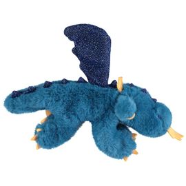 Doudou Dragon En Peluche Pailleté - Bleu Moyen