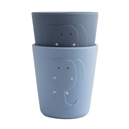 Lot 2 Gobelets Silicone Mrs. Elephant De Trixie