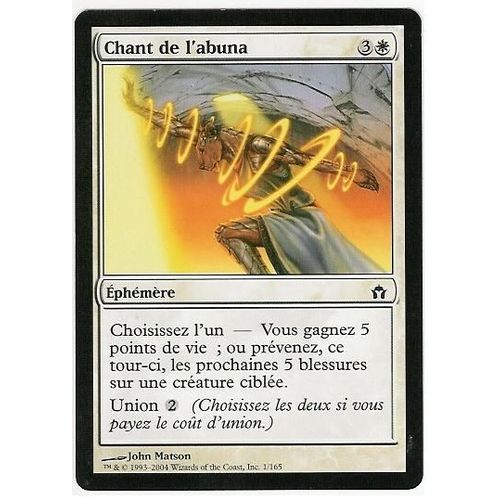 Chant De L'abuna  - Magic Mtg - Cinquième Aube 1 - C