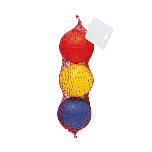 Lot De 3 Balles En Caoutchouc - Multicolore