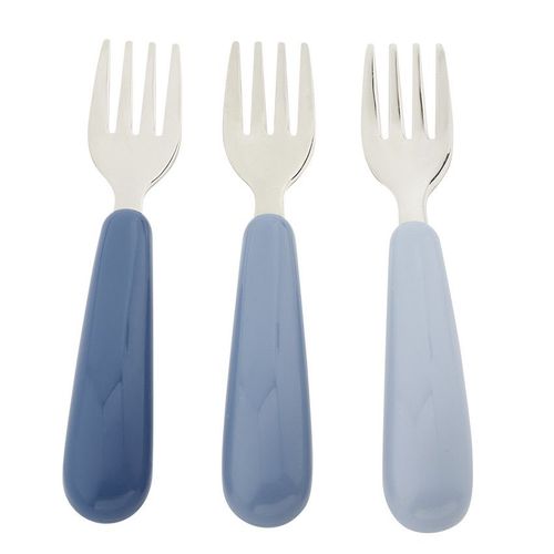 Lot De 3 Fourchettes En Métal Yummix Bleu - Bleu