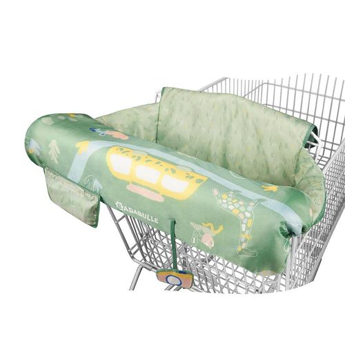 Protège Chariot De Supermarché En Tissu Safari Vert - Vert