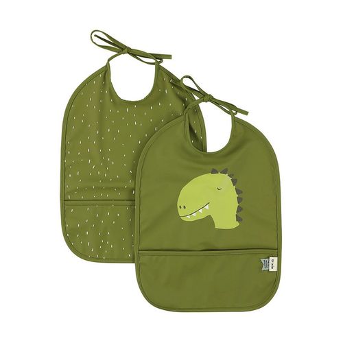 Lot De 2 Bavoirs Imperméables Mr. Dino - Vert