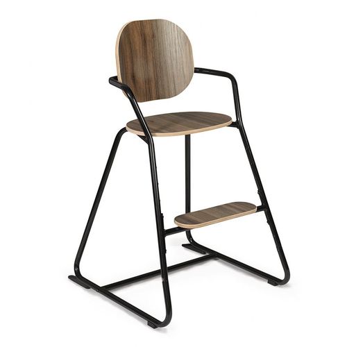 Pack Chaise Haute Tibu Noyer Noir + Baby Set + Harnais De Sécurité - Charlie Crane