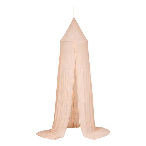 Ciel De Lit En Gaze De Coton Rose - Rose