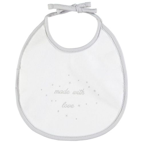 Bavoir En Coton Made With Love À Nouer - Blanc