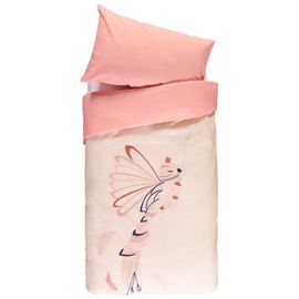Parure De Lit Avec Housse De Couette Et Taie D'Oreiller Magic Bird - Rose Clair