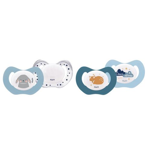 Lot De 2 Sucettes Mixte Animaux +6m - Multicolore