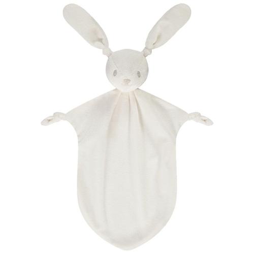 Doudou Mouchoir Lapin En Velours Pour Bébé - Ecru