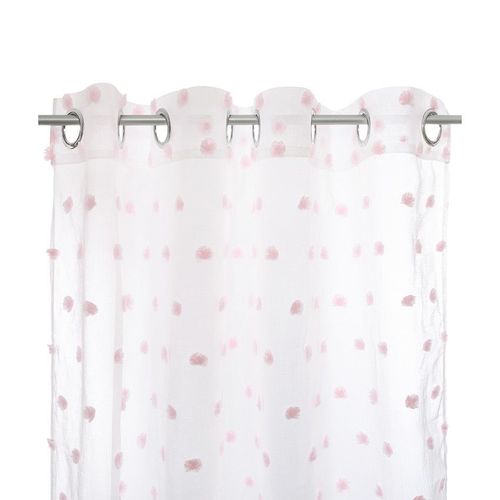 Rideau Multi Pompons - Rose - Rose