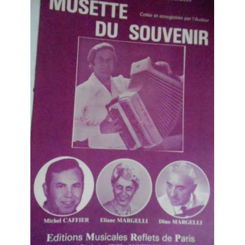 Musette Du Souvenir. Valse Accordéon . André Blot. Edition Reflets De Paris