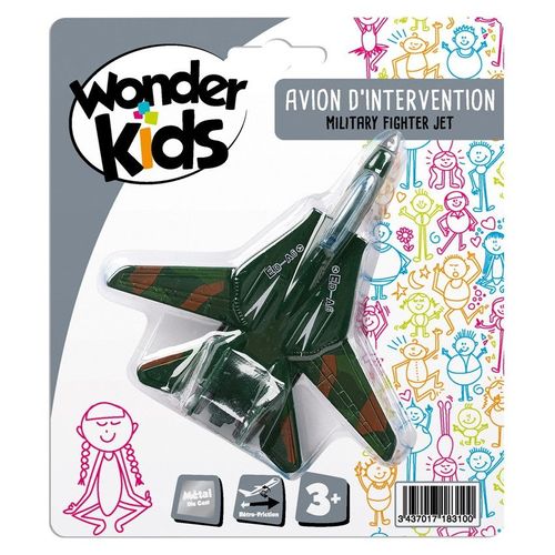 Avion En Métal 11 Cm - Multicolore