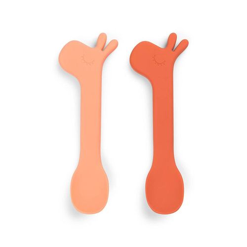 Lot De 2 Cuillères Silicone Lalee Papaye - Done By Deer