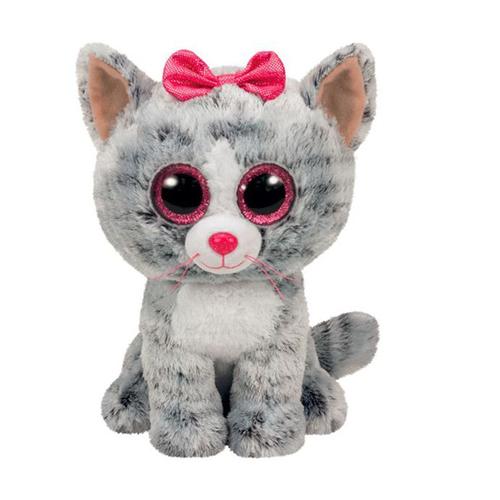 Peluche Beanie Boo'S Kiki Le Chat - Gris