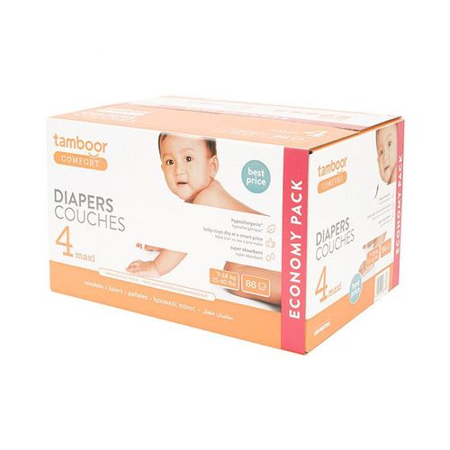Couche Hypoallergénique Comfort Taille 4 - X86 - Blanc