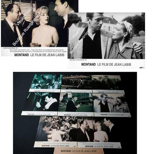 Montand, Le Film : Jeu De 8 Photos D'exploitation Cinématographique - Format 24x30 Cm - De Jean Labib Avec Yves Montand, Marilyn Monroe, Simone Signoret - 1994