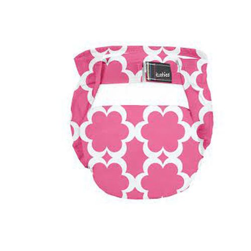 Couche Lavable 0-4 Kg - Fushia / Imprimé Fleurs - Rose