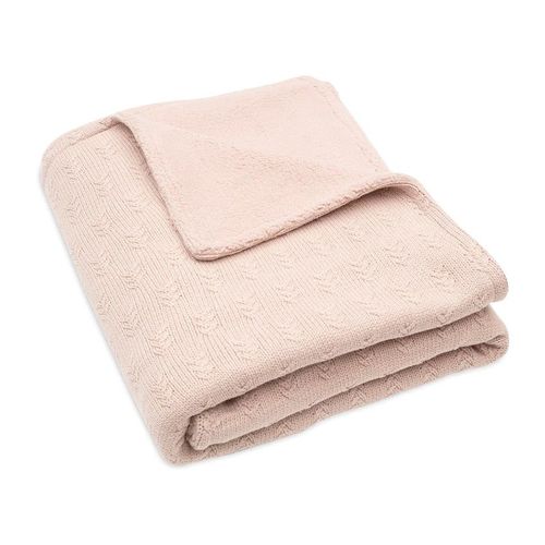 Couverture Berceau Grain Knit Fleece 75x100 Cm - Wild Rose/Velvet - Rose