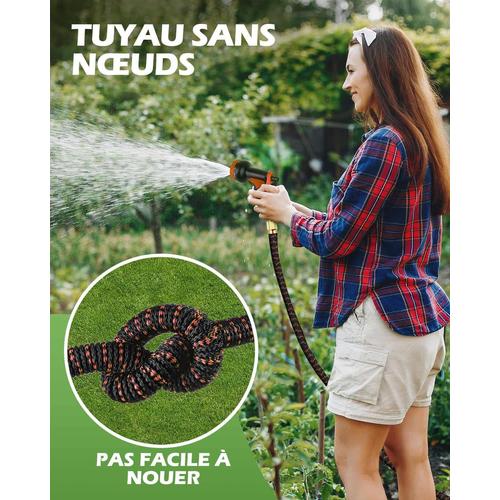 Tuyau D'arrosage 30m- Extensible Pour Lavage Auto Et Jardin