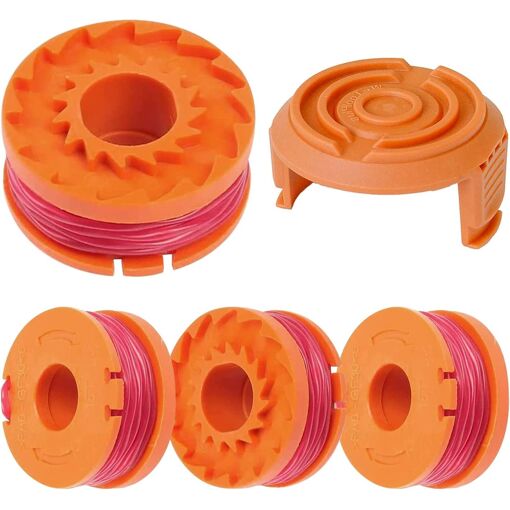 4 Pack Bobine Fil Coupe Bordure Worx WA0010 Coupe Bordures, 3m 1.65...