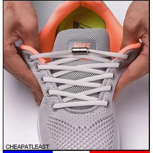 Fini Le Laçage, Plus De Noeud À Faire: Lacets Élastiques Permanents Blanc (S) Pour Tout Type De Chaussures Basket Sneakers Tennis Ville Skate Shoes Etc