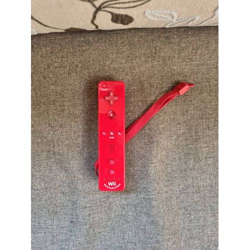 Manette Nintendo Wii Wiimote Motion Plus Rouge Officiel Nintendo Wii