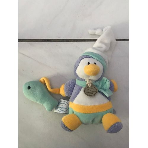Doudou Et Compagnie  Graines De Doudou - Pingouin Pantin Boule Musique  15 Cm