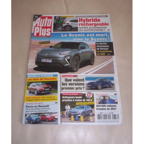 Auto Plus N° 1756 - Que Valent Les Stars Premier Prix ? - Suv Maserati Grecale - Hybrides Rechargeables : Vraiment Intéressantes ? - Le Futur Renault Scenic...