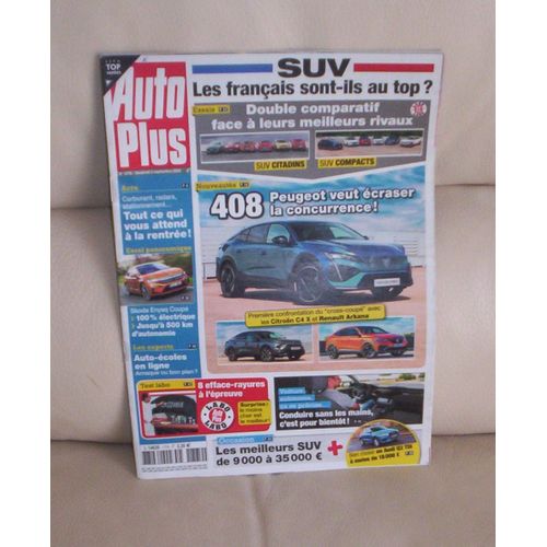 Auto Plus N° 1774 - Comparatif. Suv Français : Toujours Au Top ? - Peugeot 408 Face Aux Citroën C4 X Et Renault Arkana - Mercedes Classe C / Bmw Série 3 - Skoda Enyaq Coupé...