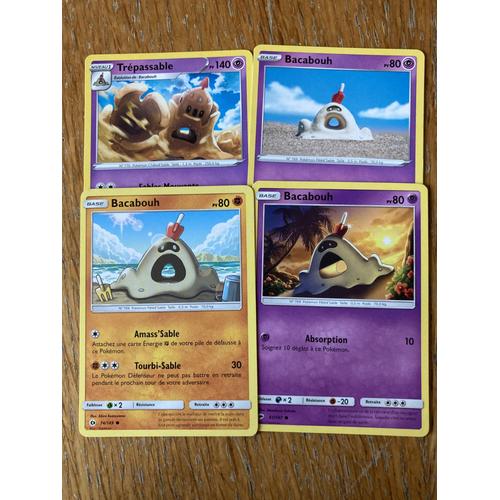 (2781) 3x Bacabouh + Trépassable (Pokemon)