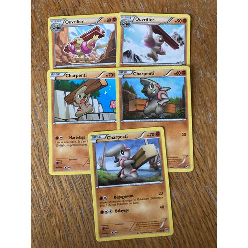 (2778) 3x Charpenti + 2x Ouvrifier (Pokemon)