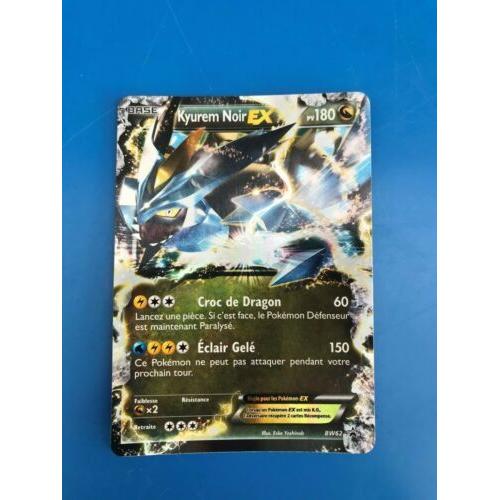 Carte Pokémon Kyurem Noir Bw62 180 Pv Holo Ex Gx Mega Fr Noir Et Blanc