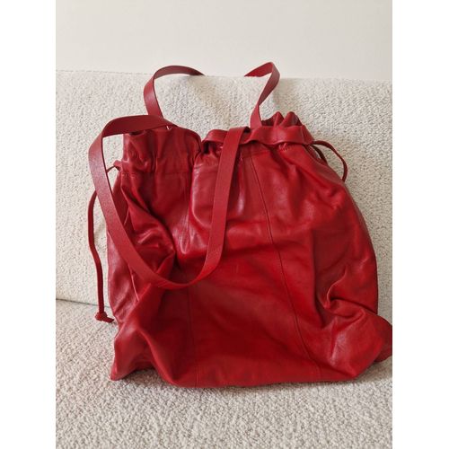 Sac simili cuir rouge