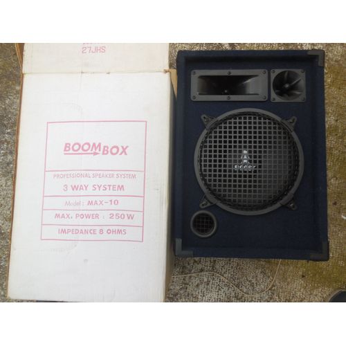 PAIRE D'ENCEINTES BOOM BOX DE TRANSPORT 350W