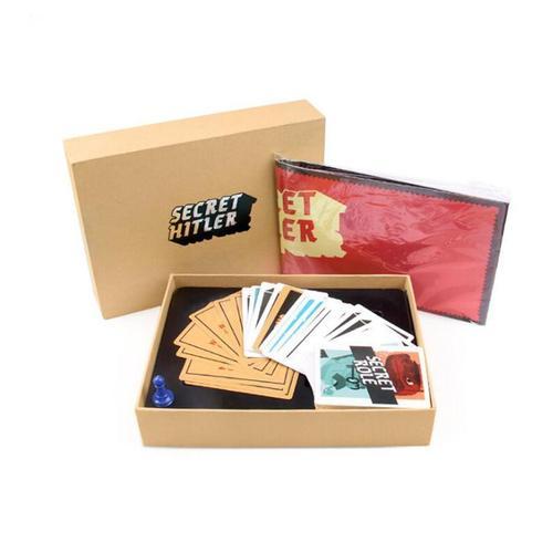 Jeu de société Version anglaise Secret Hitler révèle la carte de jeu de  puzzle de fête à trois boîtes rouges d'Hitler