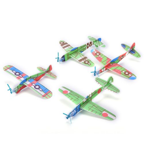 Cerf-Volant En Papier À Aile Battante, 12 Pièces/Lot, Bricolage, Avion Modèle Imitant Les Oiseaux, Jouets Pour Enfants