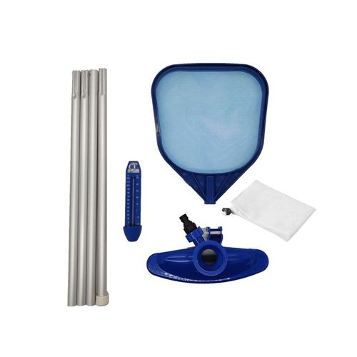 Filet d'écumage de Surface de piscine, fontaine en maille portative avec thermomètre