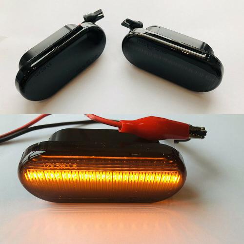 Feu De Signalisation Latéral Dynamique À Led, 2 Pièces, Pour Volkswagen Vw Bora Golf 3 4 Passat 3bg Polo Sb6 Seat Ibiza Leon Skoda Ford