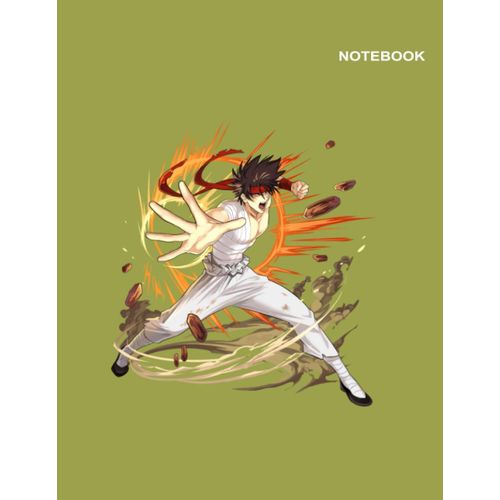 Rurouni Kenshin Wandering Samurai Notebooks For Boys: Classic Lined Pages, Sagara Sanosuke Rurouni Kenshin Wandering Samurai Design Notebook Cover, Letter (8.5 X 11 Inches), 110 Pages.