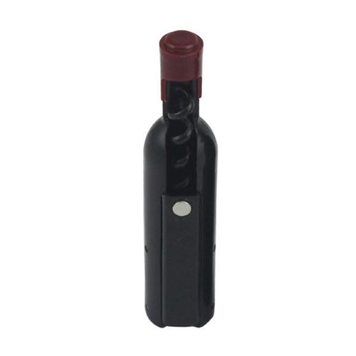 Ouvre-Bouteille Aimant De Réfrigérateur 2 En 1, Tire-Bouchon En Forme De Bouteille De Vin Avec Tête En Spirale