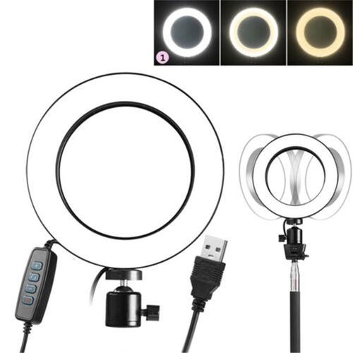 Anneau lumineux LED Diva 16CM, 3 Modes d'éclairage, 5500K, variable, diffuseur SMD, support de miroir, maquillage de Studio, appareil Photo, téléphone, vidéo