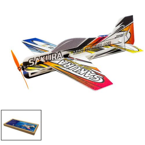 Micro Avion Électrique Intérieur 3d F3p Rc Epp, Sakura, Radiocommandé, Envergure De 420mm, Non Assemblé, Besoin De Construire Un Avion