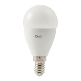 Ampoule LED mini globe E27 250lm 2.2W = 25W Ø4.5cm Diall blanc chaud