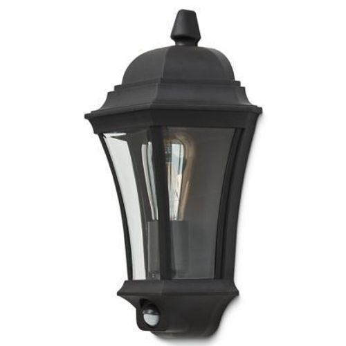Applique Murale À Détection Richelieu E27 60w Ip44 Goodhome Noir