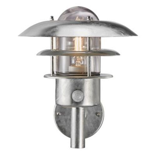 Applique Murale Extérieure À Détection Marselis E27 Ip44 60w L. 25 X H.29 X Ø 25 Cm Nordlux