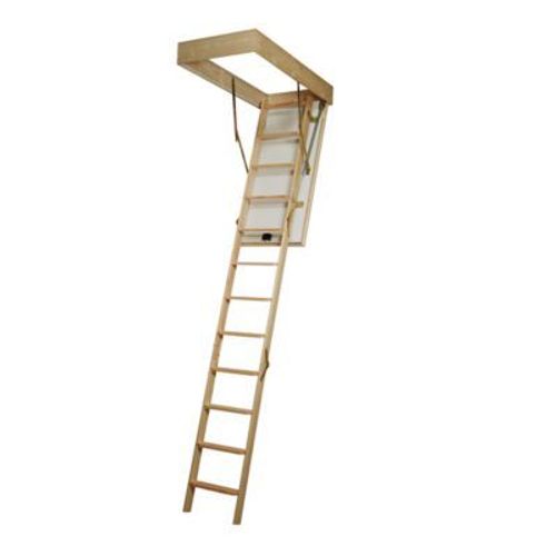 Escalier escamotable haute qualité isolation supérieure (échelle 3 plans 12 marches 120x60)