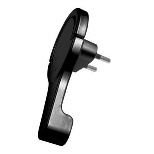 Fiche extra-plate Diall noir glossy 6A