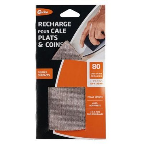3 patins pour cale plat et coins gros grain