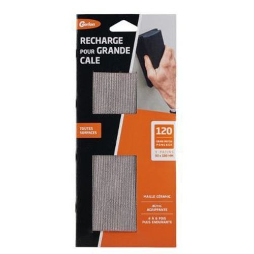 3 patins d'abrasif céramic grain moyen