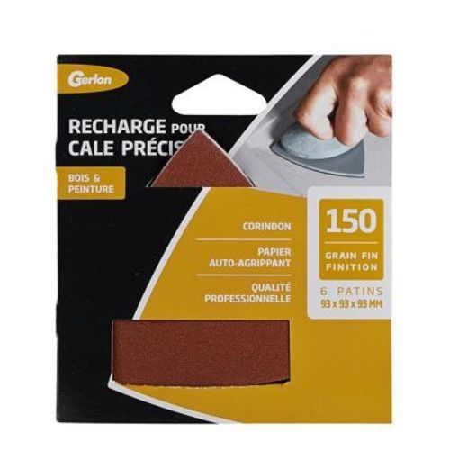 6 patins corindon pour cale précision grain fin